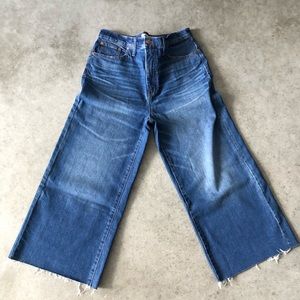 Madewell wide leg crop jeans - never worn